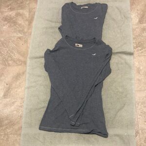 Hollister Women's Slate Long Sleeve Tee